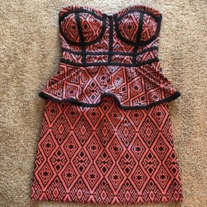 Strapless party dress
